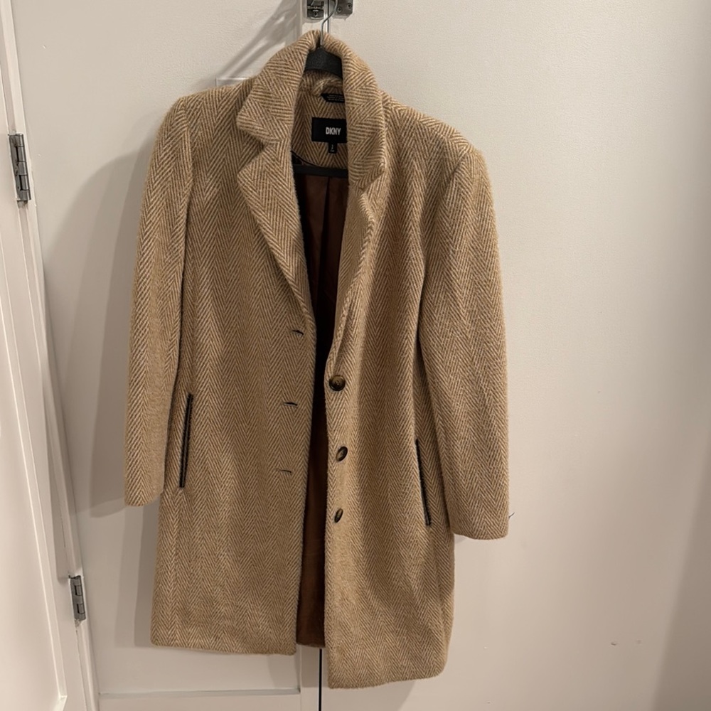 Tan Herringbone Coat